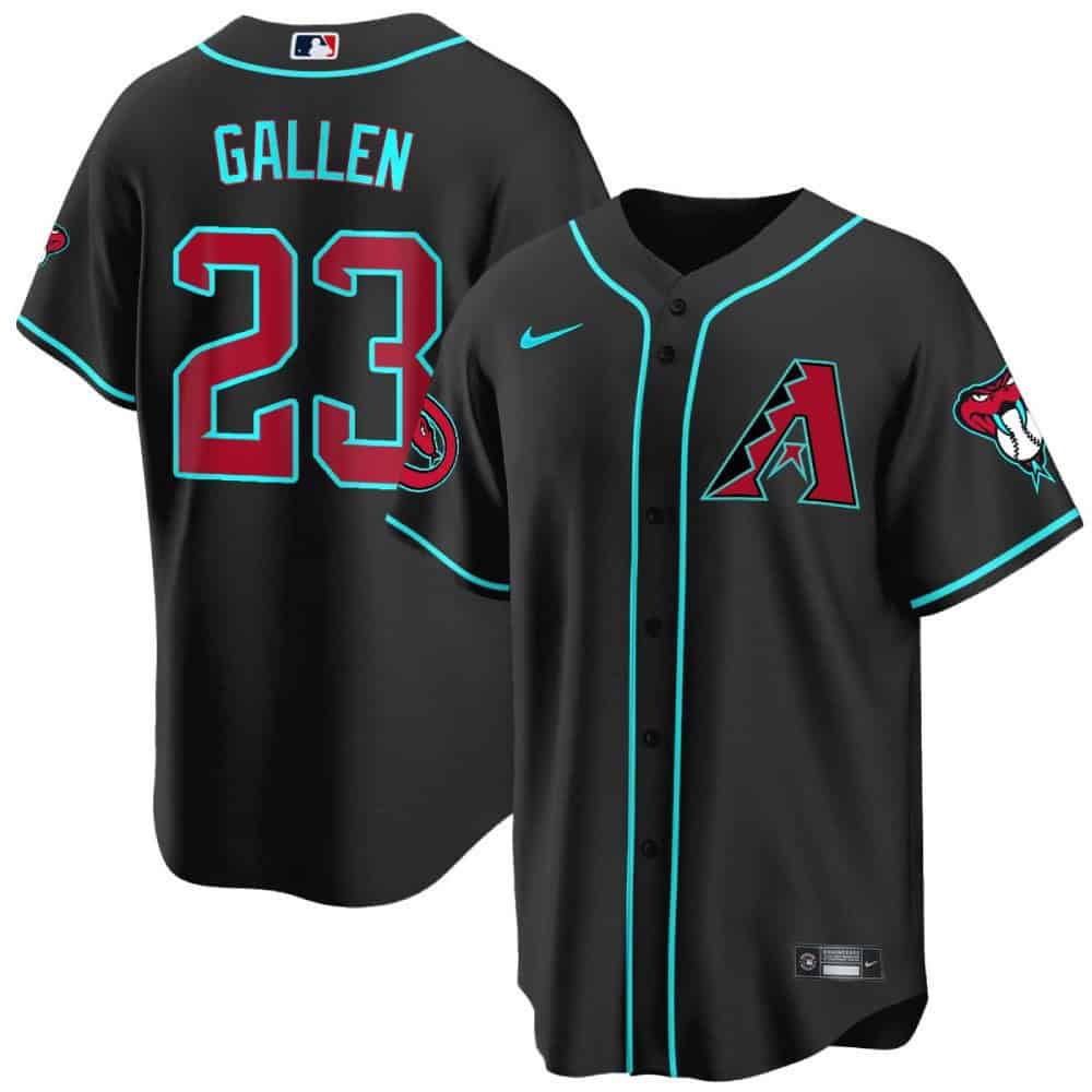 Men Arizona Diamondback #23 Gallen Black 2024 Nike Cool Base MLB Jersey->arizona diamondback->MLB Jersey